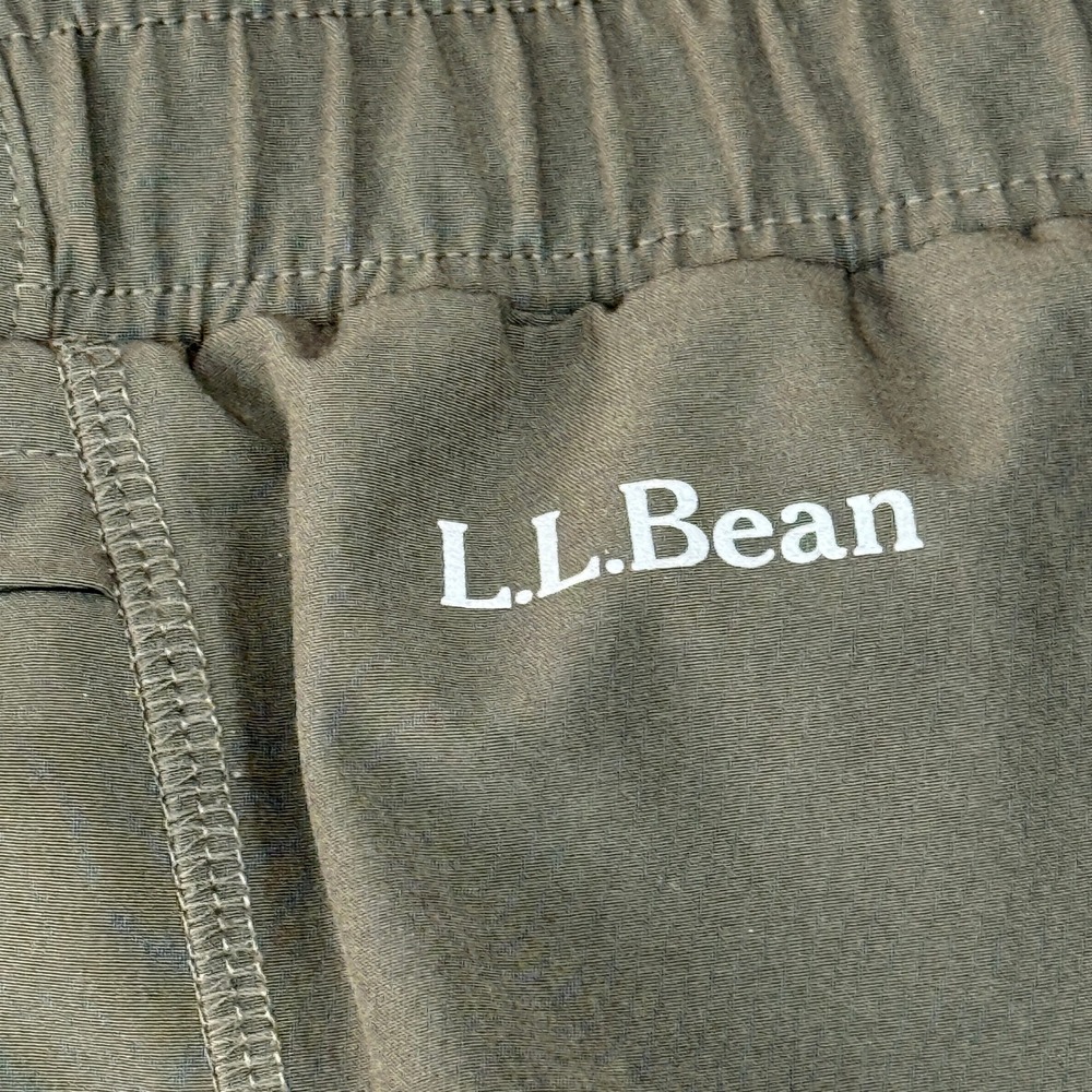 LL Bean Athletic Shorts Men Large Olive Green Performance Running Training OJDG5 - Picture 6 of 9